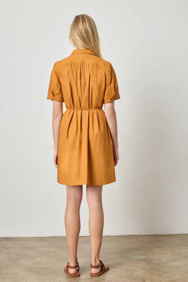 Shirred Sleeve Shirt Dress - Image 15