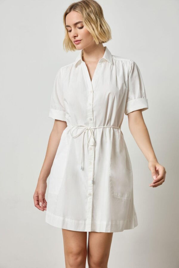 Shirred Sleeve Shirt Dress - Image 6