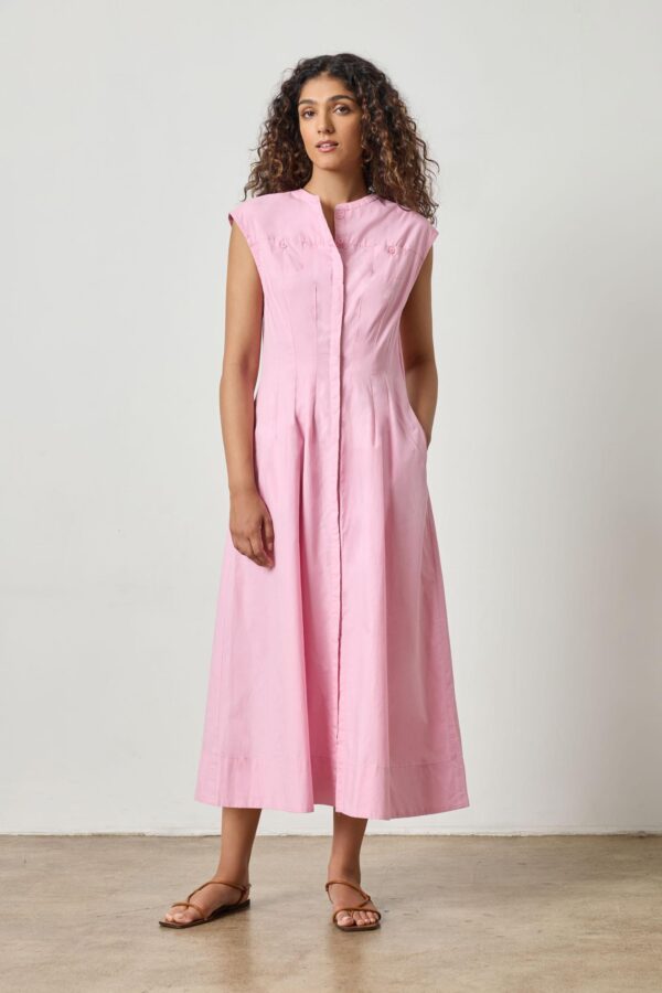 Sleeveless Seamed Maxi Dress - Image 9