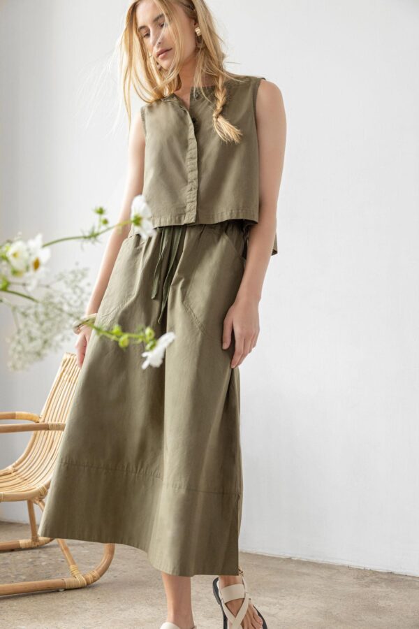 Long Poplin Skirt - Image 13