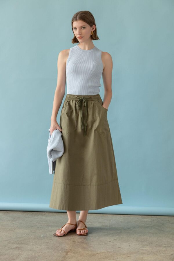 Long Poplin Skirt - Image 11