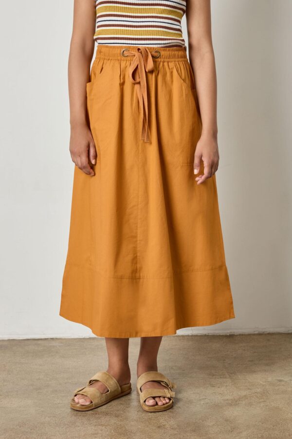 Long Poplin Skirt - Image 5