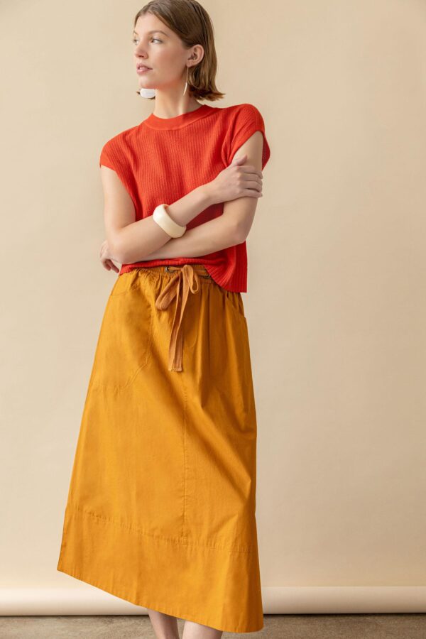 Long Poplin Skirt - Image 4