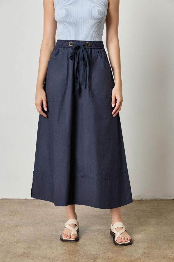 Long Poplin Skirt - Image 2