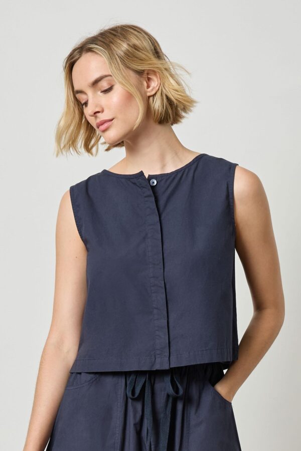 Hidden Placket Top