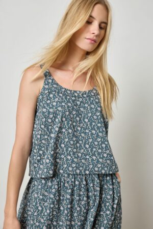 Button Back Tank