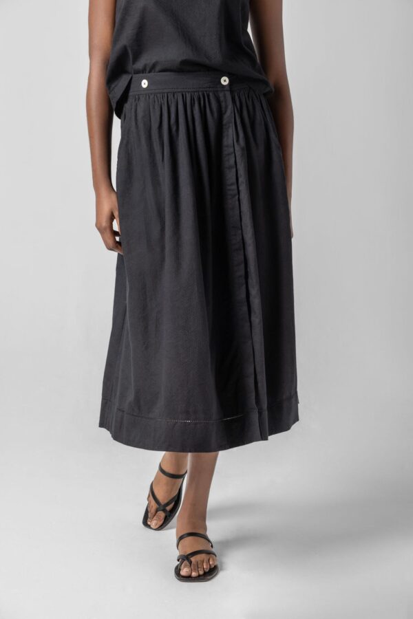 Faux Wrap Long Skirt - Image 6