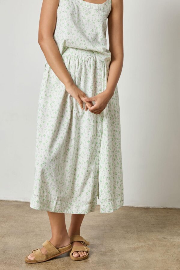 Faux Wrap Long Skirt - Image 3