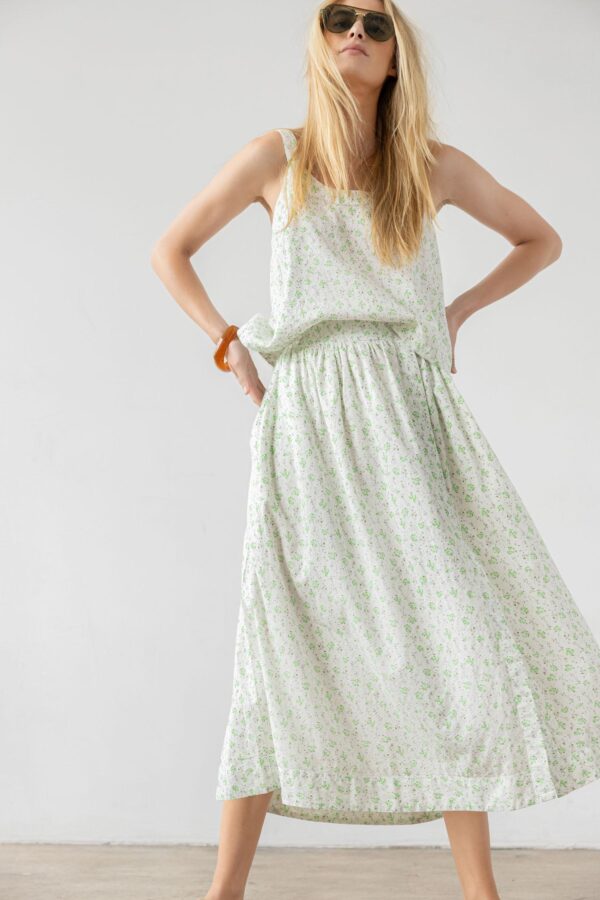 Faux Wrap Long Skirt - Image 5