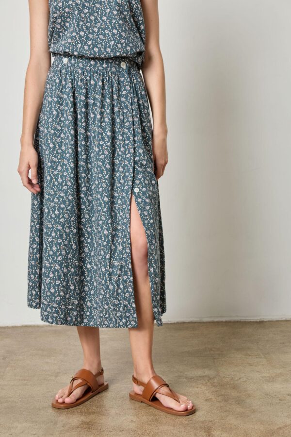 Faux Wrap Long Skirt - Image 8