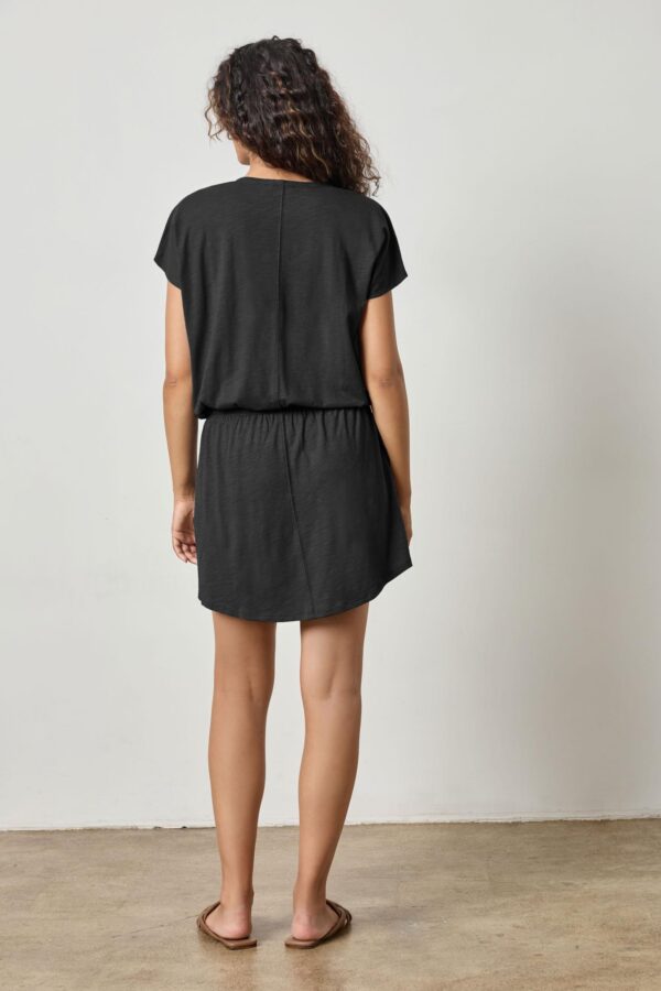 Elastic Waist V-Neck Dress - Image 4