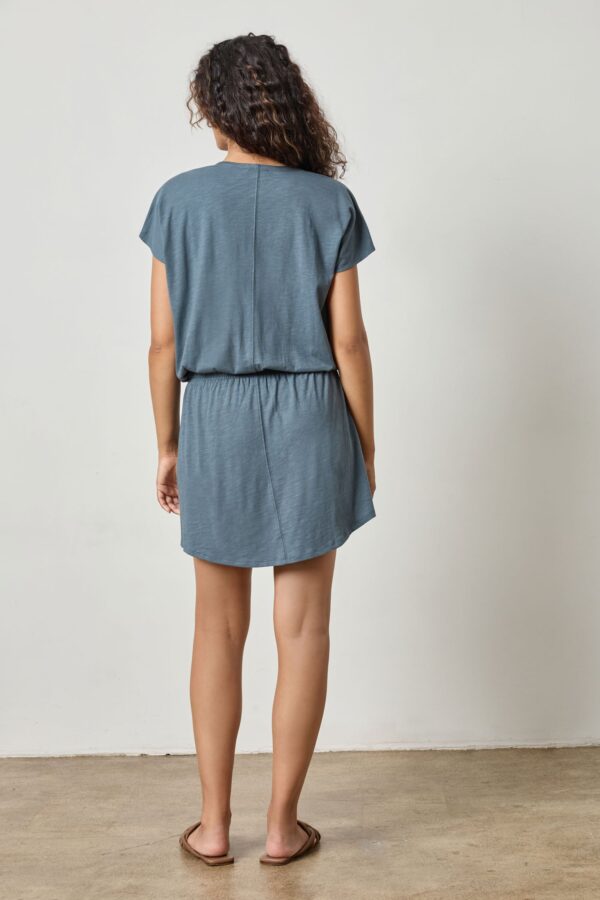 Elastic Waist V-Neck Dress - Image 6