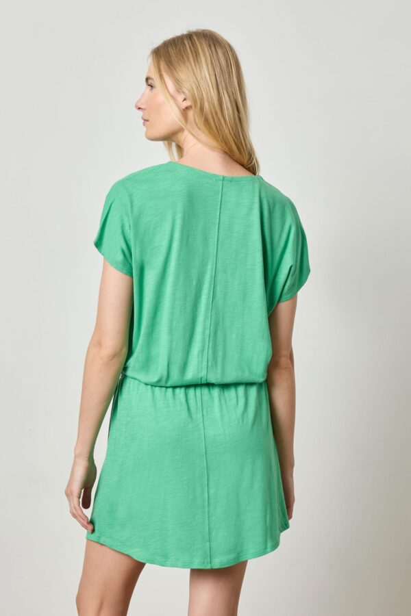 Elastic Waist V-Neck Dress - Image 8