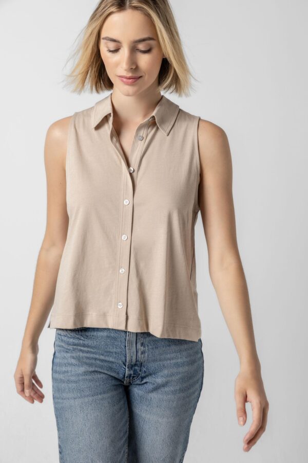 Sleeveless Button Down - Image 5