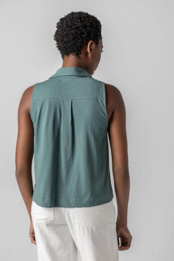 Sleeveless Button Down - Image 9