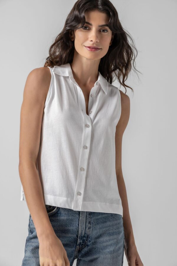 Sleeveless Button Down - Image 3