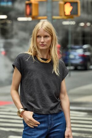 Sleeveless Boxy Crewneck