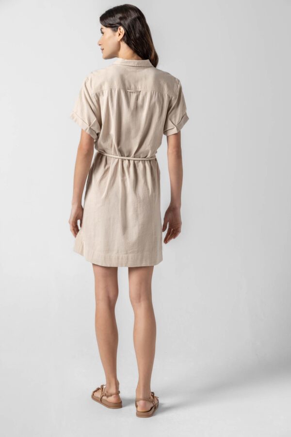 Half Placket Shirt Dress - Image 8