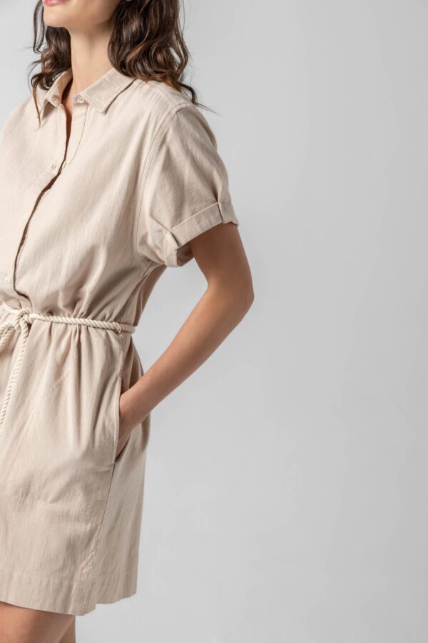 Half Placket Shirt Dress - Image 9