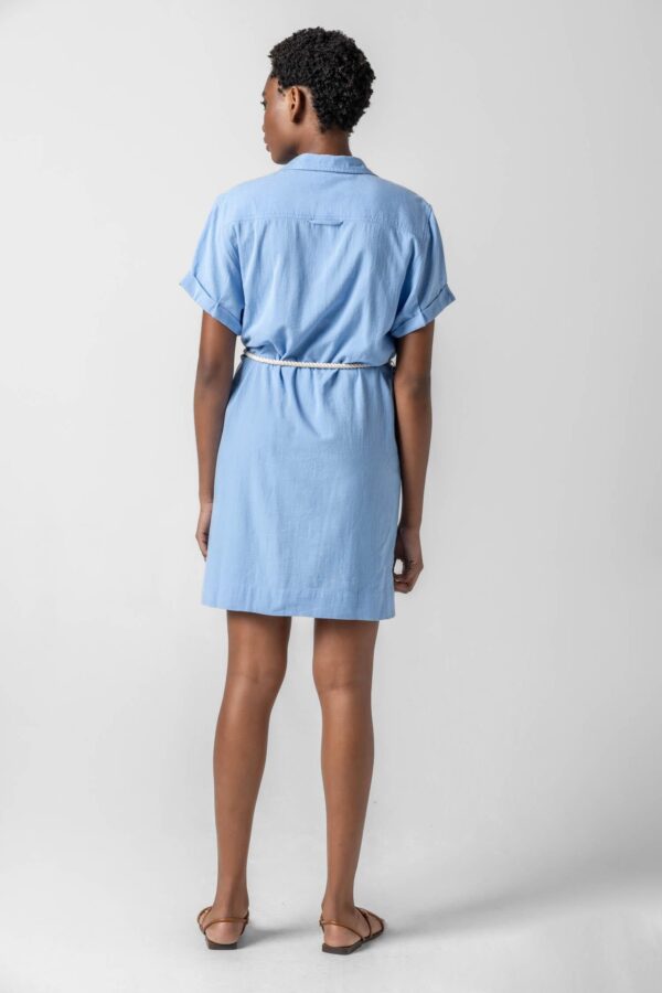 Half Placket Shirt Dress - Image 14