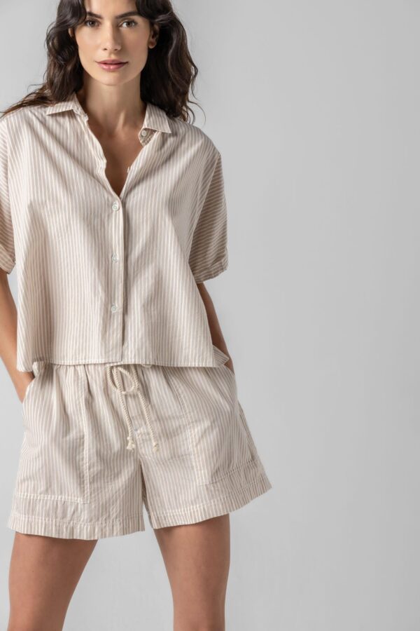 Striped Boxy Button Down - Image 3