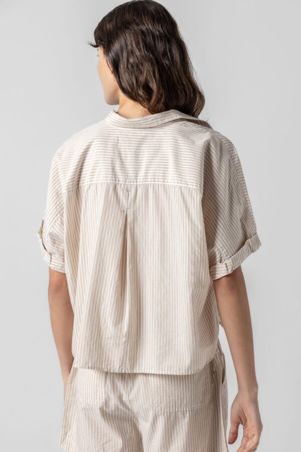 Striped Boxy Button Down - Image 4