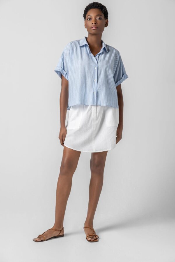 Striped Boxy Button Down - Image 9