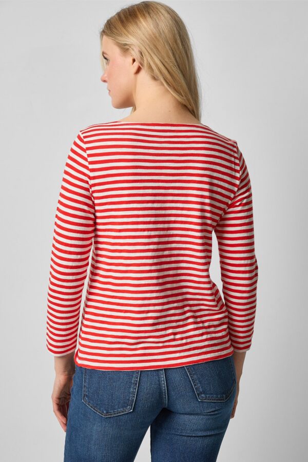3/4 Sleeve Striped Boatneck - Image 8